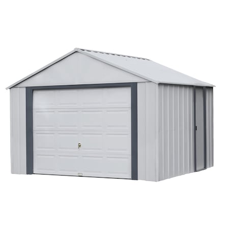Arrow Storage Products Murryhill Steel Garage, 12 ft x 10 ft, 2-Tone Gray BGR1210FG